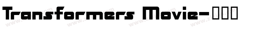 Transformers Movie字体转换